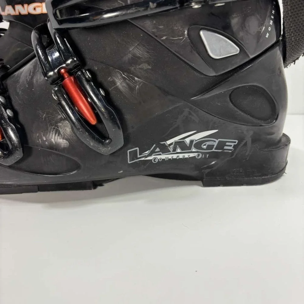 Women's Lange Fit @ Fun Ski Boots 255 Black Red 3/1/2 3 Marco ADJ Size 8.5 US